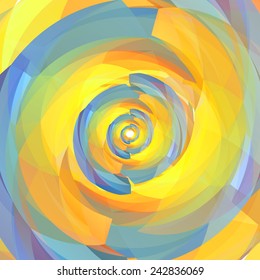 Vector background of geometric colorful spiral texture. Vector EPS10.