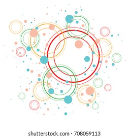 Vector background, geometric shapes, modern design in the concept of art.