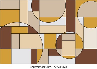 Fundo vetorial, formas geométricas, design moderno no conceito de arte.