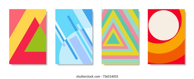 Vector background, geometric shapes, modern design in the concept of art.