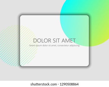 Vector background with geometric shapes. Promotion banner
