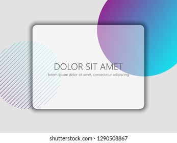 Vector background with geometric shapes. Promotion banner