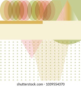 vector background with geometric textures and graphic patterns  in pastel colors for covers and brochures