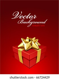 Vector background with gift