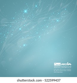 Vector background of glowing light effect. Space for your message. Eps 10 vector illustration