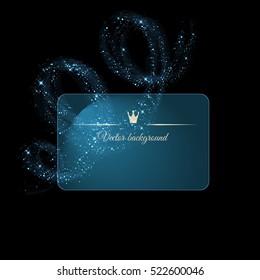 Vector background of glowing light effect stars. Shining glitter particles allocated on neutral background. Dust sparks. Space for your message. Eps 10 vector illustration