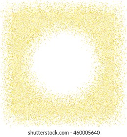 Vector background with gold glitter. Golden dots background.