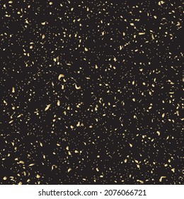 Vector background with gold particles foil. Gold glitter confetti.