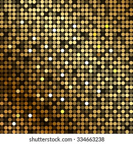 Vector background with gold sequins