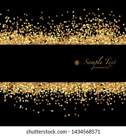 vector background of golden glitter