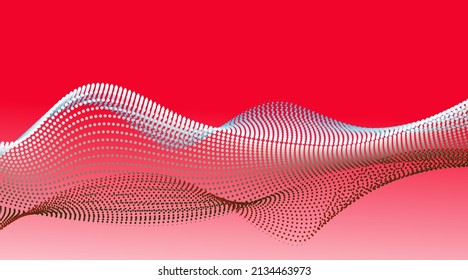 vector background, gradation wave line