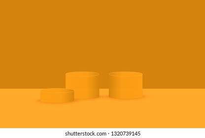 Vector background with gradient bright colors and minimalistic shapes