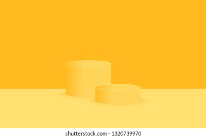 Vector background with gradient bright colors and minimalistic shapes