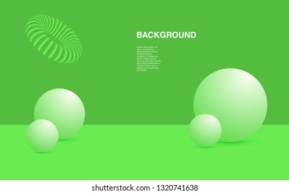 Vector background with gradient bright colors and minimalistic shapes