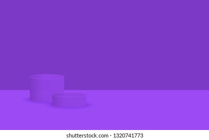 Vector background with gradient bright colors and minimalistic shapes