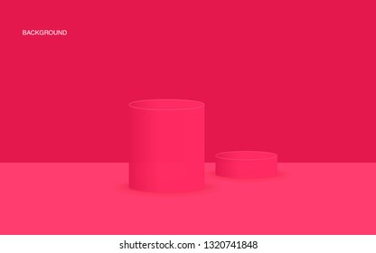 Vector background with gradient bright colors and minimalistic shapes
