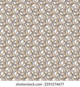 vector background of gray and beige circles on white background.