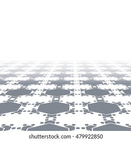 Vector background with gray seamless pattern.