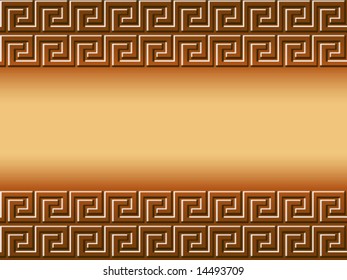 Vector background of greek elements with the space for text.