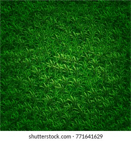 Vector background "Green  grass". Use in the design of banners, business cards, advertising, children's games, wallpaper, wrapping paper.