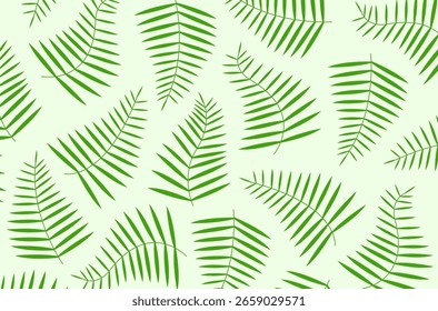 Fondo de Vector con hojas verdes.