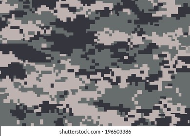 vector background of grey digital camoflage pattern