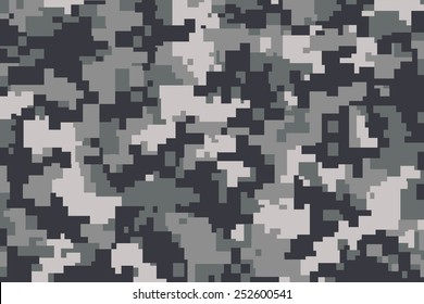 vector background of grey digital camoflage pattern