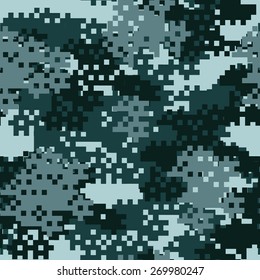 Vector background of grey digital camoflage pattern