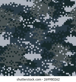 Vector background of grey digital camoflage pattern