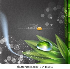 vector background greyl colors with a drop of dew