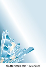 fondo vectorial con rascacielos en crecimiento