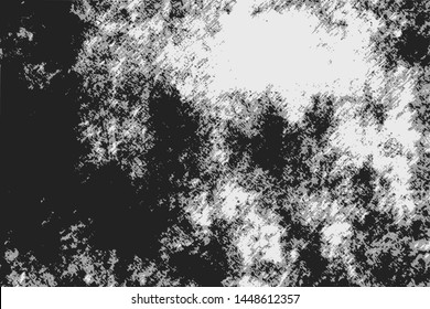 Vector background in grunge style, black scratches and stains on gray.