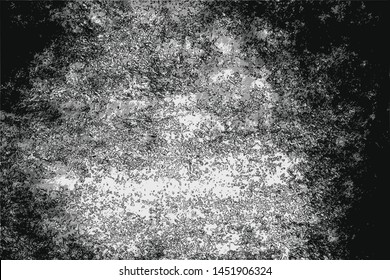 Vector background in grunge style, black scratches and stains on gray.