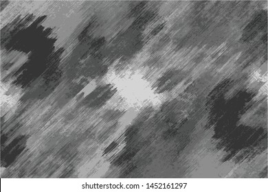 Vector background in grunge style, black scratches and stains on gray.