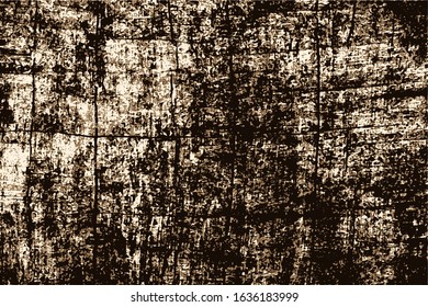 Vector background in grunge style, brown scuffs and scratches