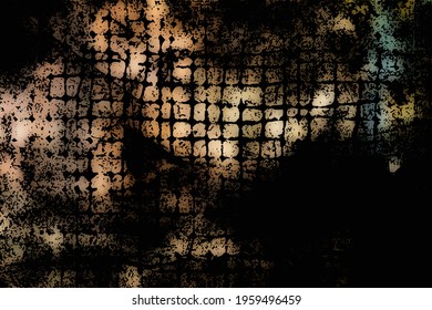 Vector background in grunge style, brown scuffs and scratches