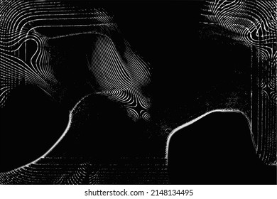 Vector background in grunge style. Dark scratches and scuffs.