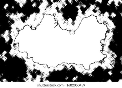 Vector background in grunge style, frame