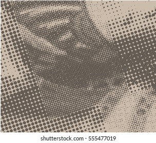vector background with halftone effect. new style out of the ordinary geometric.