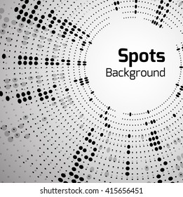 Vector background with halftone pattern and place for text. Element for brochures, cards,  web elements and  your design