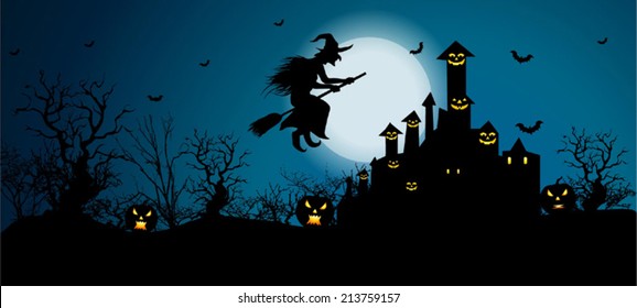 Vector Background for Halloween Celebrations. Easy to edit, Vector/ EPS 10