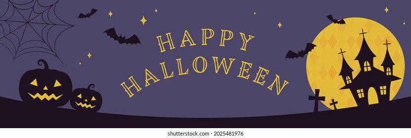 vector background with halloween illustrations for banners, cards, flyers, social media wallpapers, etc.