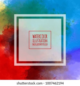 Vector background. Hand drawn abstract watercolor textures.
