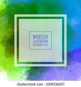 Vector background. Hand drawn abstract watercolor textures.