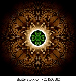 Vector background. Hand drawn abstract background. Decorative retro banner. Card or invitation. Vintage decorative elements. Floral ornament. Islam, arabic, indian, ottoman motifs.