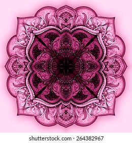 Vector background. Hand drawn abstract background. Decorative retro banner. Card or invitation. Vintage decorative elements. Floral ornament. Islam, arabic, indian, ottoman motifs.