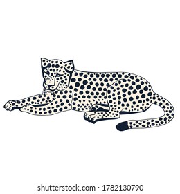 Vector background hand drawn exotic wild cat lion. Hand drawn ink illustration. Modern ornamental decorative background. Print for textile, cloth, wallpaper, scrapbooking