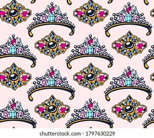 Vector background hand drawn jewellery. Hand drawn ink illustration. Modern ornamental decorative background. Vector pattern. Print for textile, cloth, wallpaper, scrapbooking