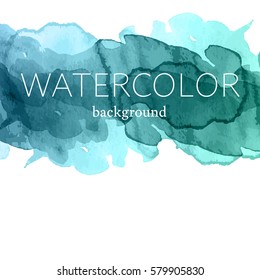 Vector background with hand drawn watercolor texture.