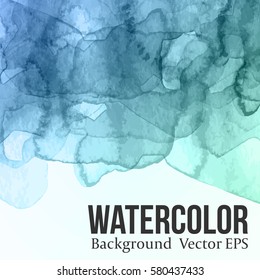 Vector background with hand drawn watercolor texture.